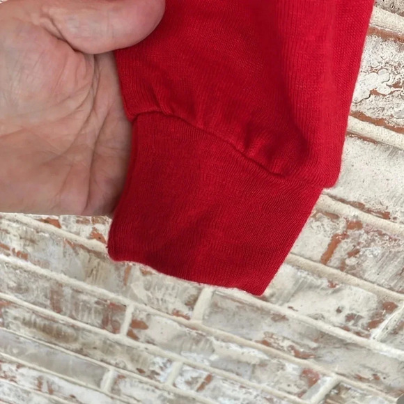 Sanctuary Red Raglan Light Weight Sweater - Picture 3 of 10